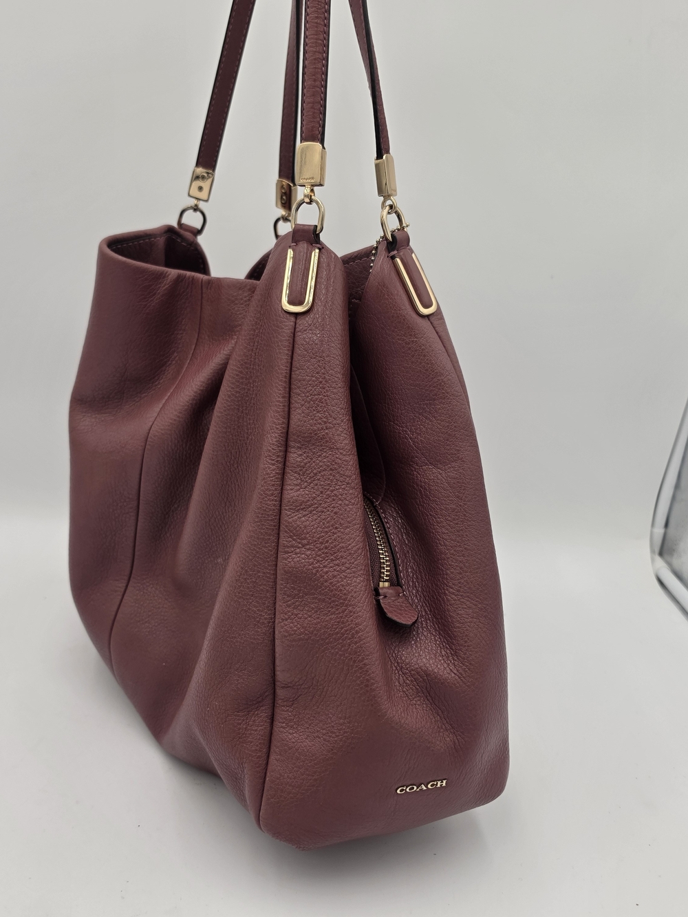Coach Pebbled Leather Shoulder Bag